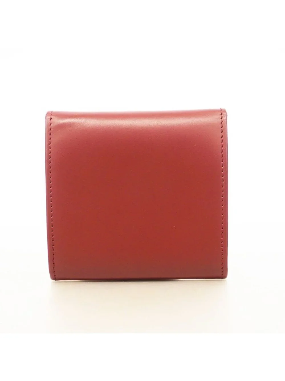 Cartier Coin Purse Must Leather Bordeaux Gold